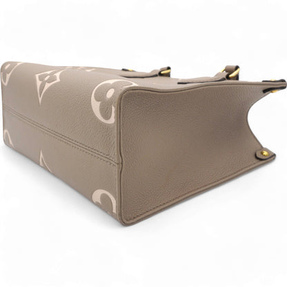 Louis-vuitton Empreinte Monogram Giant Onthego PM Tourterelle Creme Beige