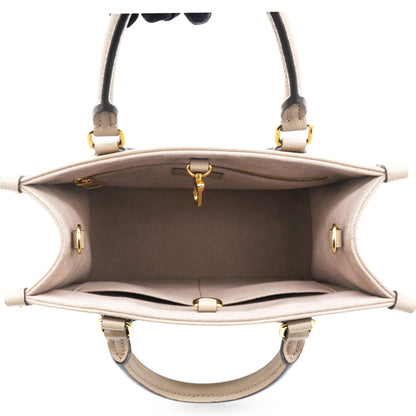 Louis-vuitton Empreinte Monogram Giant Onthego PM Tourterelle Creme Beige