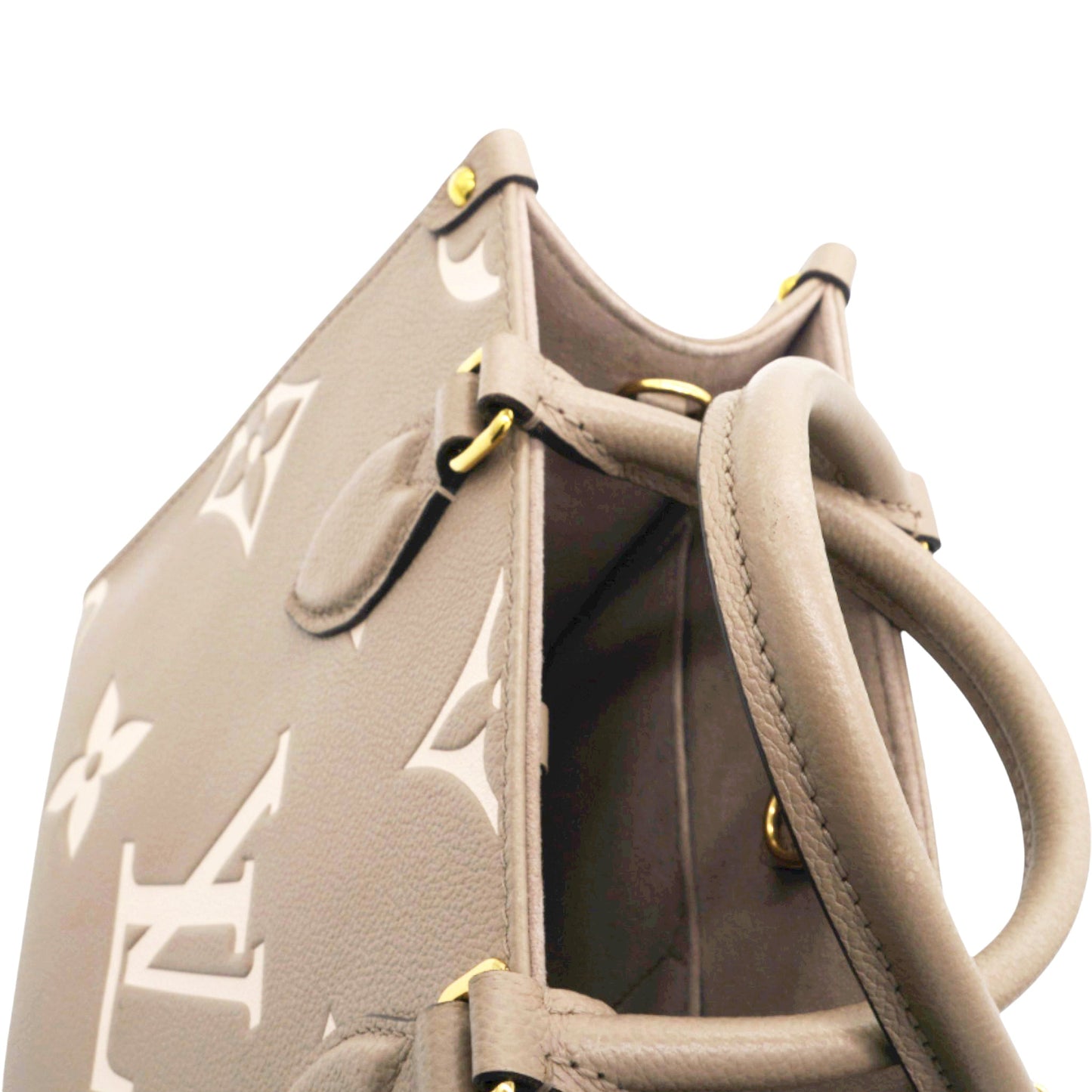 Louis-vuitton Empreinte Monogram Giant Onthego PM Tourterelle Creme Beige
