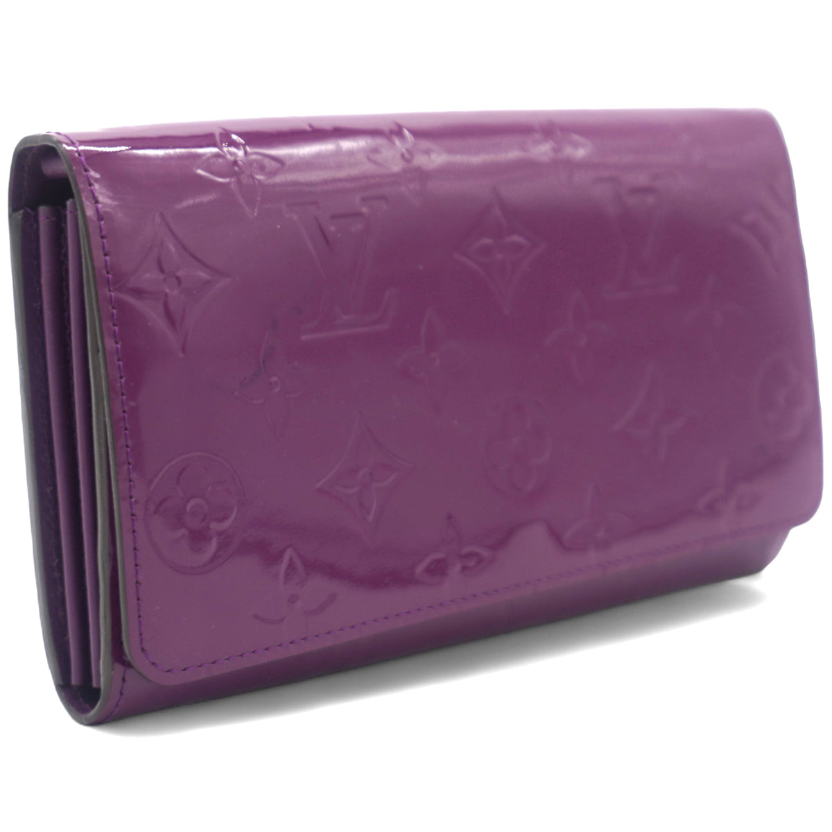 Louis-vuitton Auth Monogram Vernis Portefeuille Sarah Chain Bag