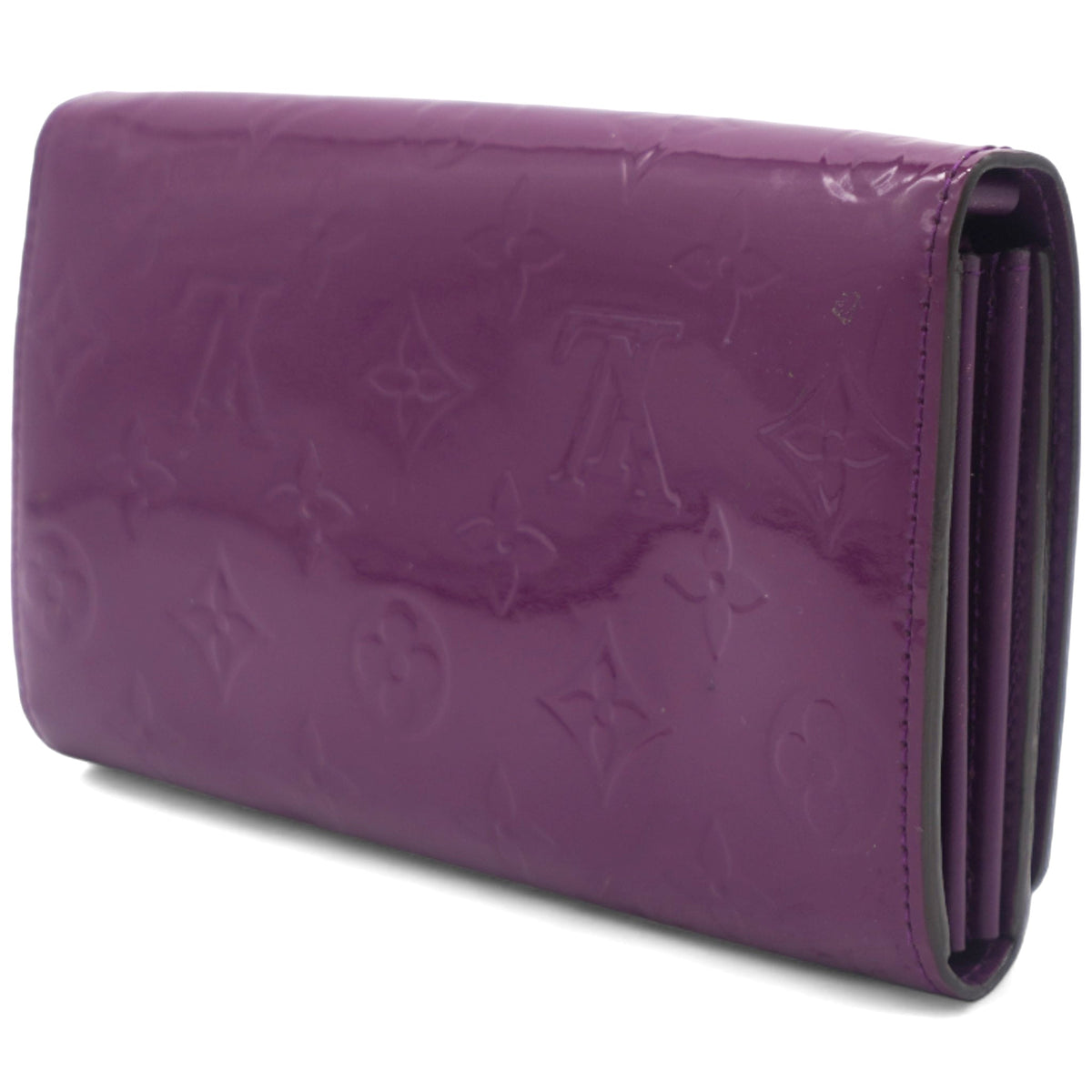 Louis-vuitton Auth Monogram Vernis Portefeuille Sarah Chain Bag