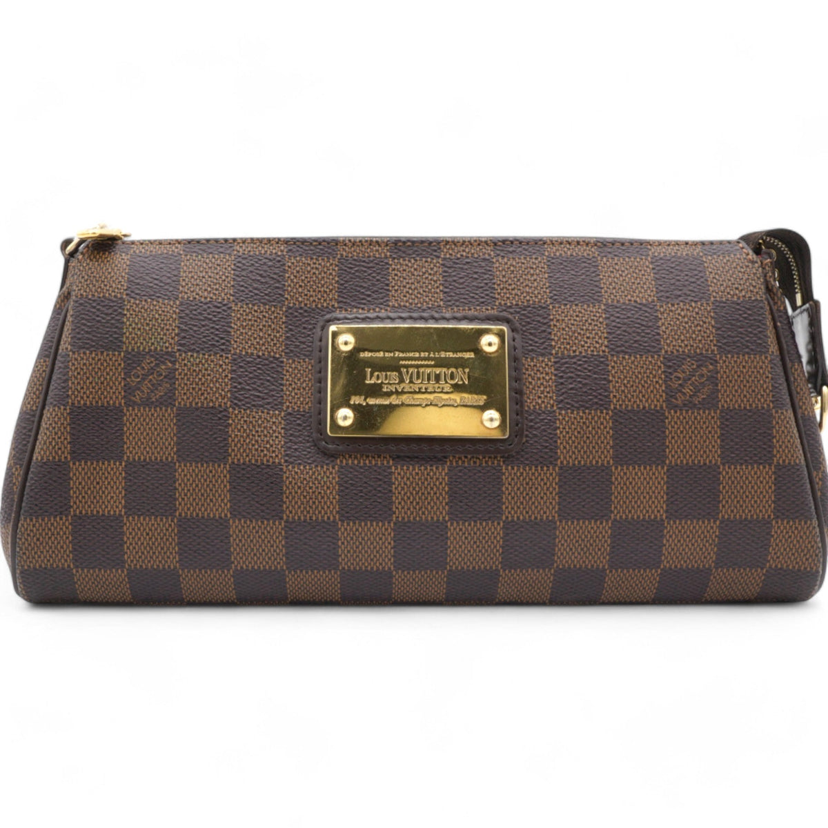 Louis-vuitton Damier Ebene Eva Clutch Brown