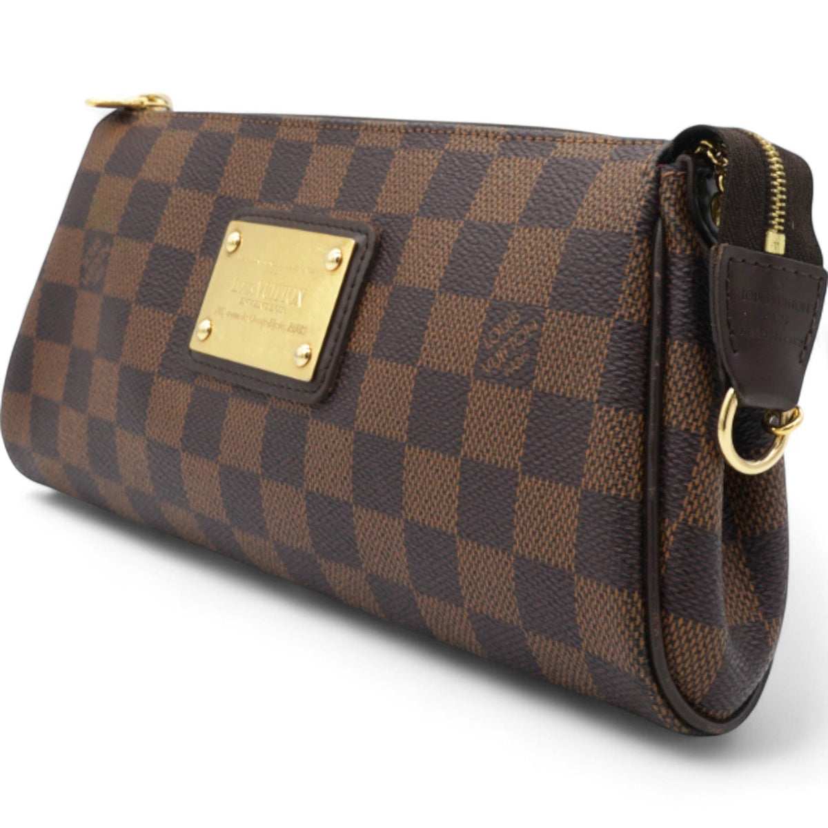 Louis-vuitton Damier Ebene Eva Clutch Brown