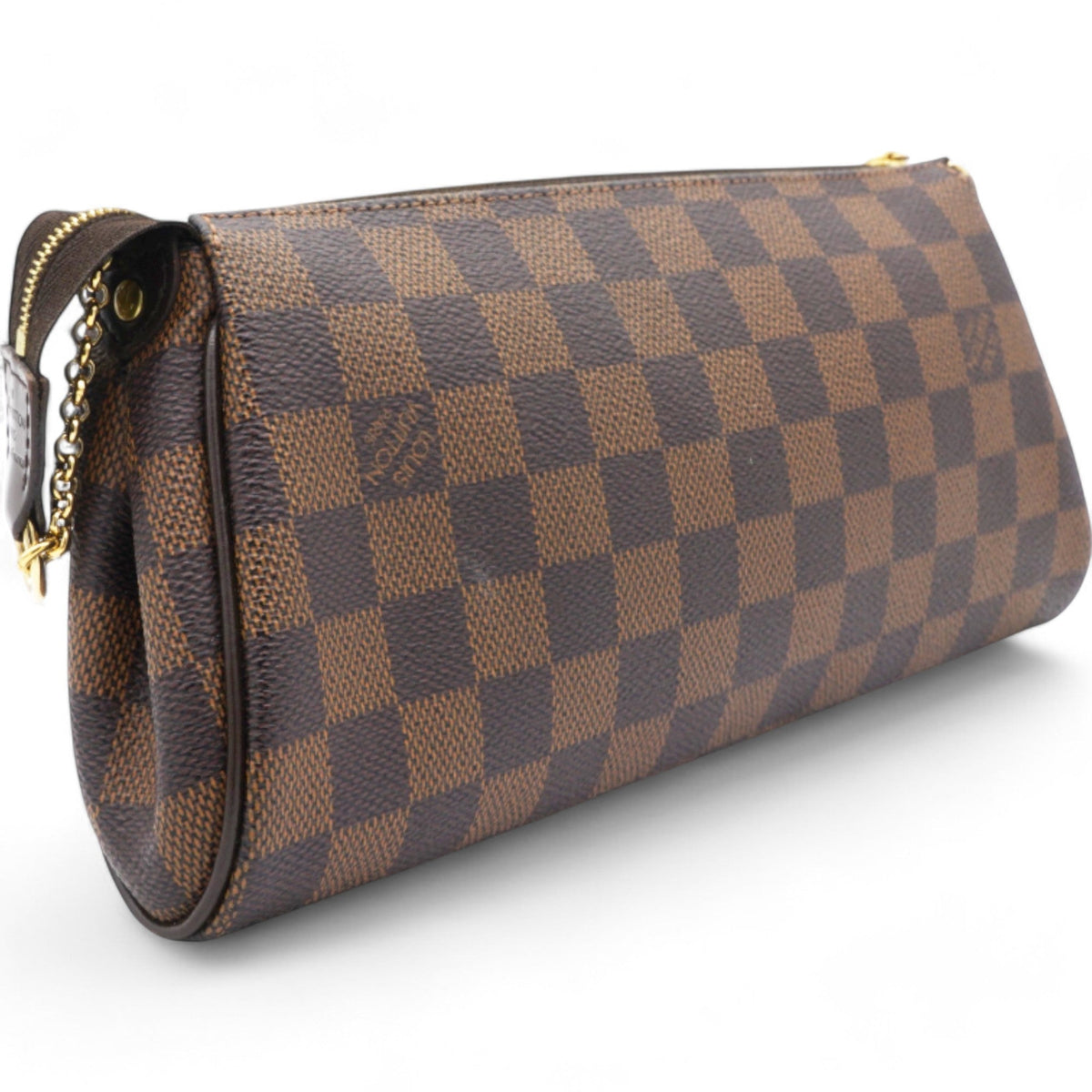 Louis-vuitton Damier Ebene Eva Clutch Brown