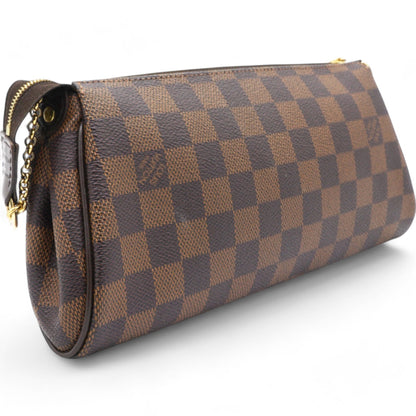 Louis-vuitton Damier Ebene Eva Clutch Brown