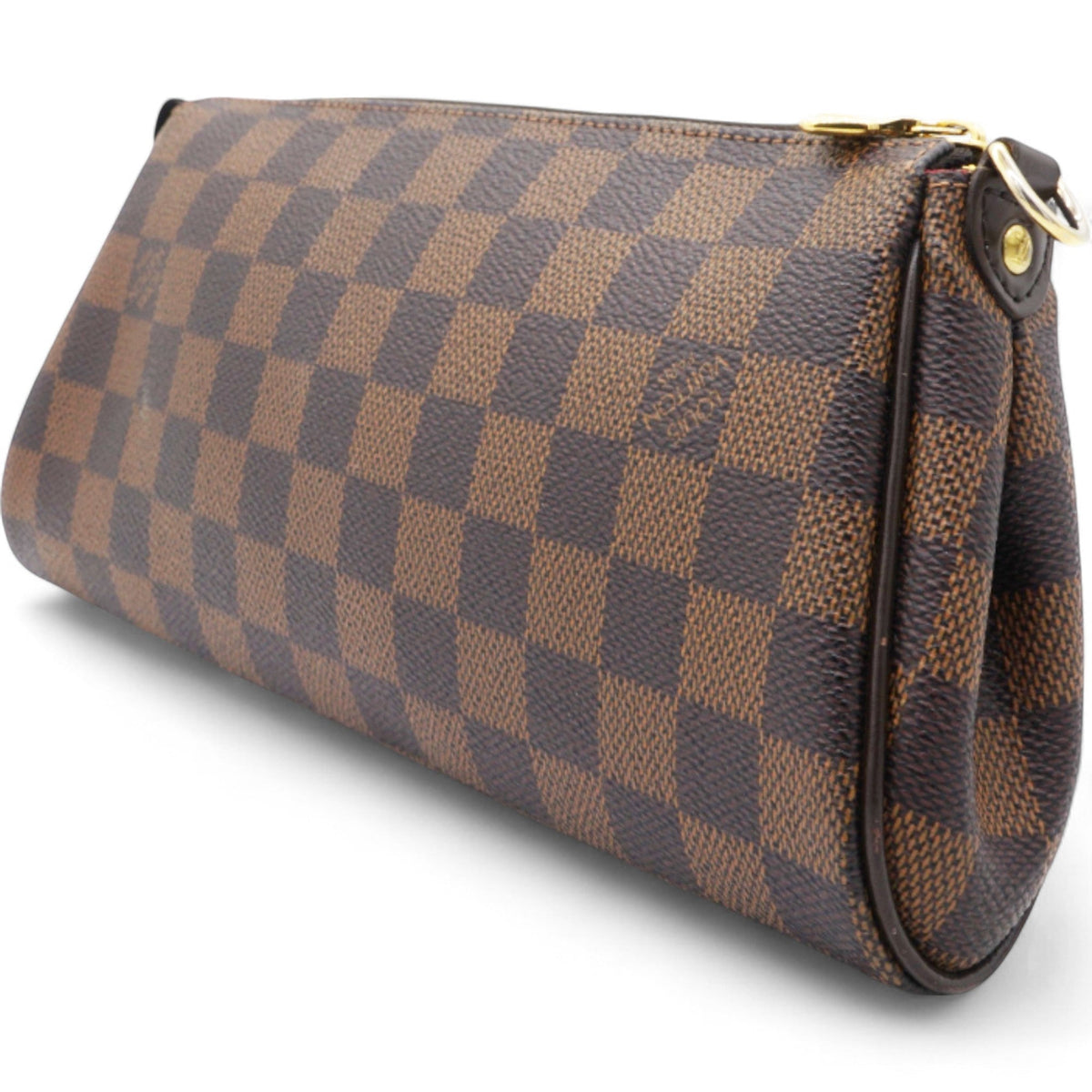 Louis-vuitton Damier Ebene Eva Clutch Brown
