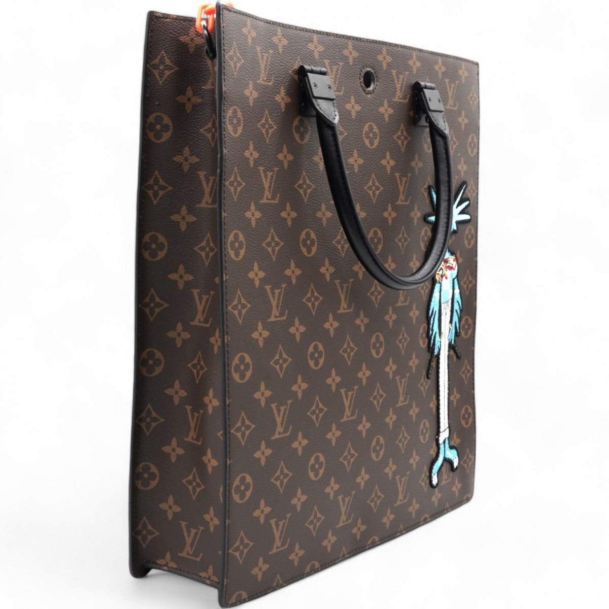 Louis-vuitton Monogram Embroidered Cartoon LV Friends Sac Plat