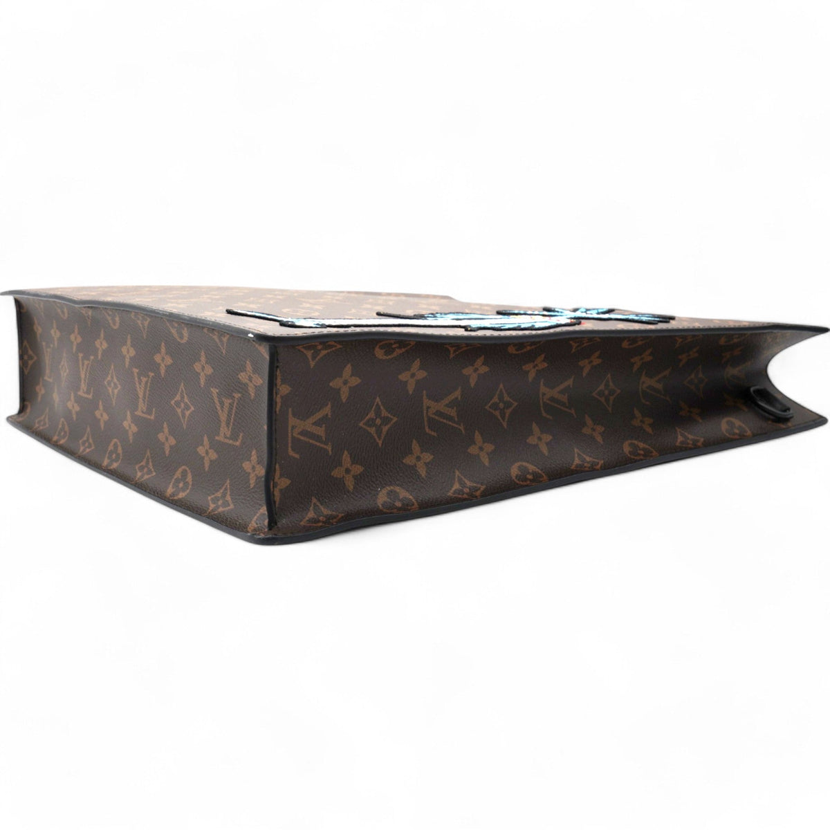 Louis-vuitton Monogram Embroidered Cartoon LV Friends Sac Plat