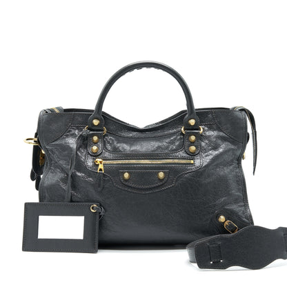 Balenciaga GIANT CITY IN DARK GREY GHW
