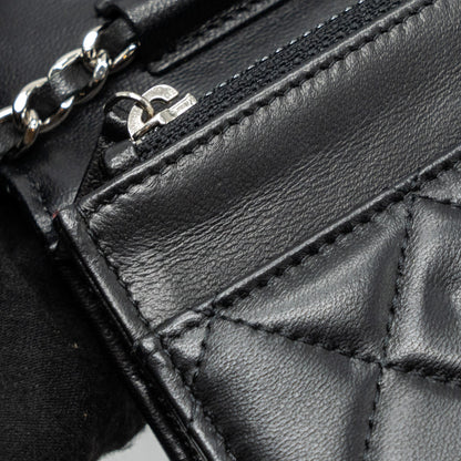 Chanel Classic Wallet on Chain Lambskin Black SHW