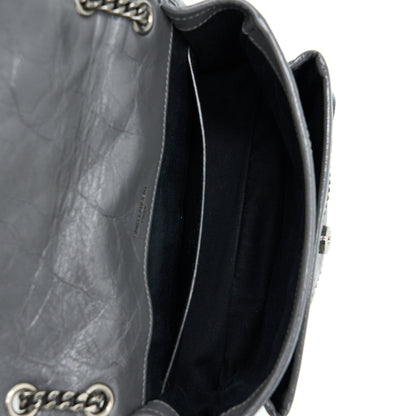 Saint Laurent/YSL Niki Baby Dark Grey With Grey Hardware