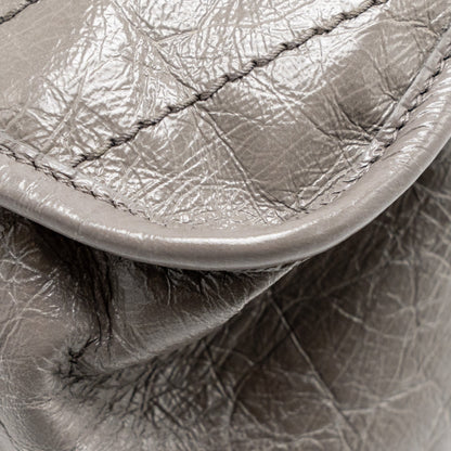 Saint Laurent / YSL Large Niki Bag Calfskin Grey SHW
