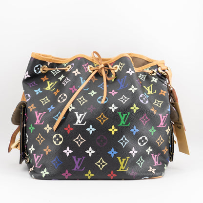 Louis Vuitton Black Monogram Multicolor Petit Noe Bag
