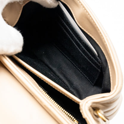 Saint Laurent/YSL Mini Toy Loulou Strap Bag Calfskin Dark Beige GHW