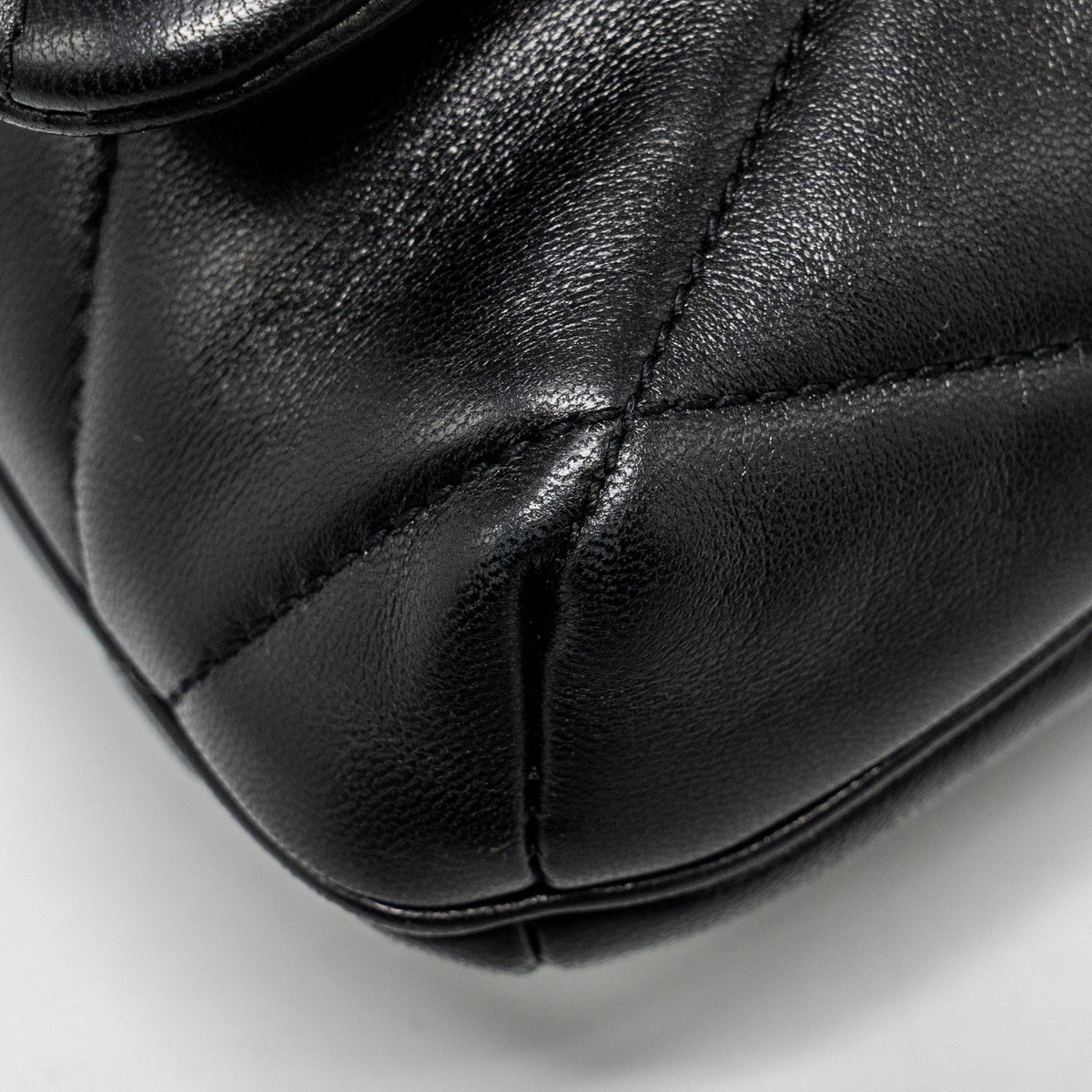 Saint Laurent/YSL LE 57 Quilted Hobo Shoulder Bag Lambskin Black Multicolour Hardware