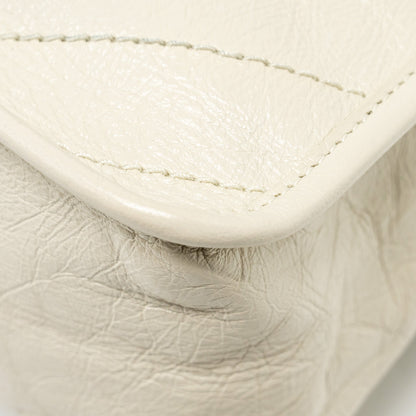 Saint Laurent/ YSL Medium Niki Calfskin White SHW