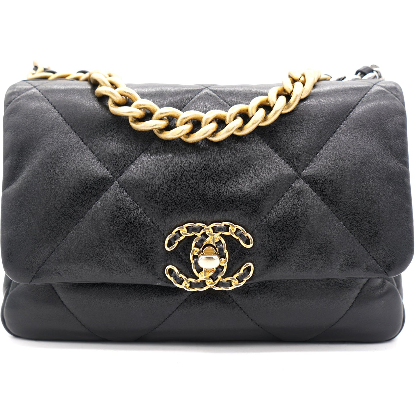 19 Small Flap Black Bag