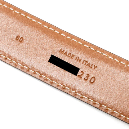 Celine size 80 SMALL TRIOMPHE BELT IN NATURAL CALFSKIN TAN GHW