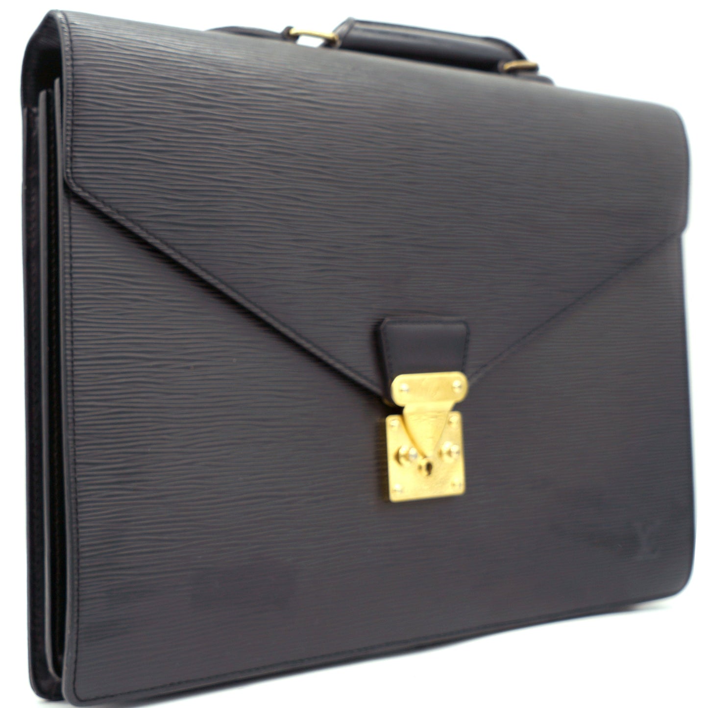 Louis-vuitton Black Epi Leather Ambassador Briefcase