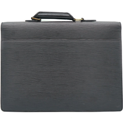 Louis-vuitton Black Epi Leather Ambassador Briefcase