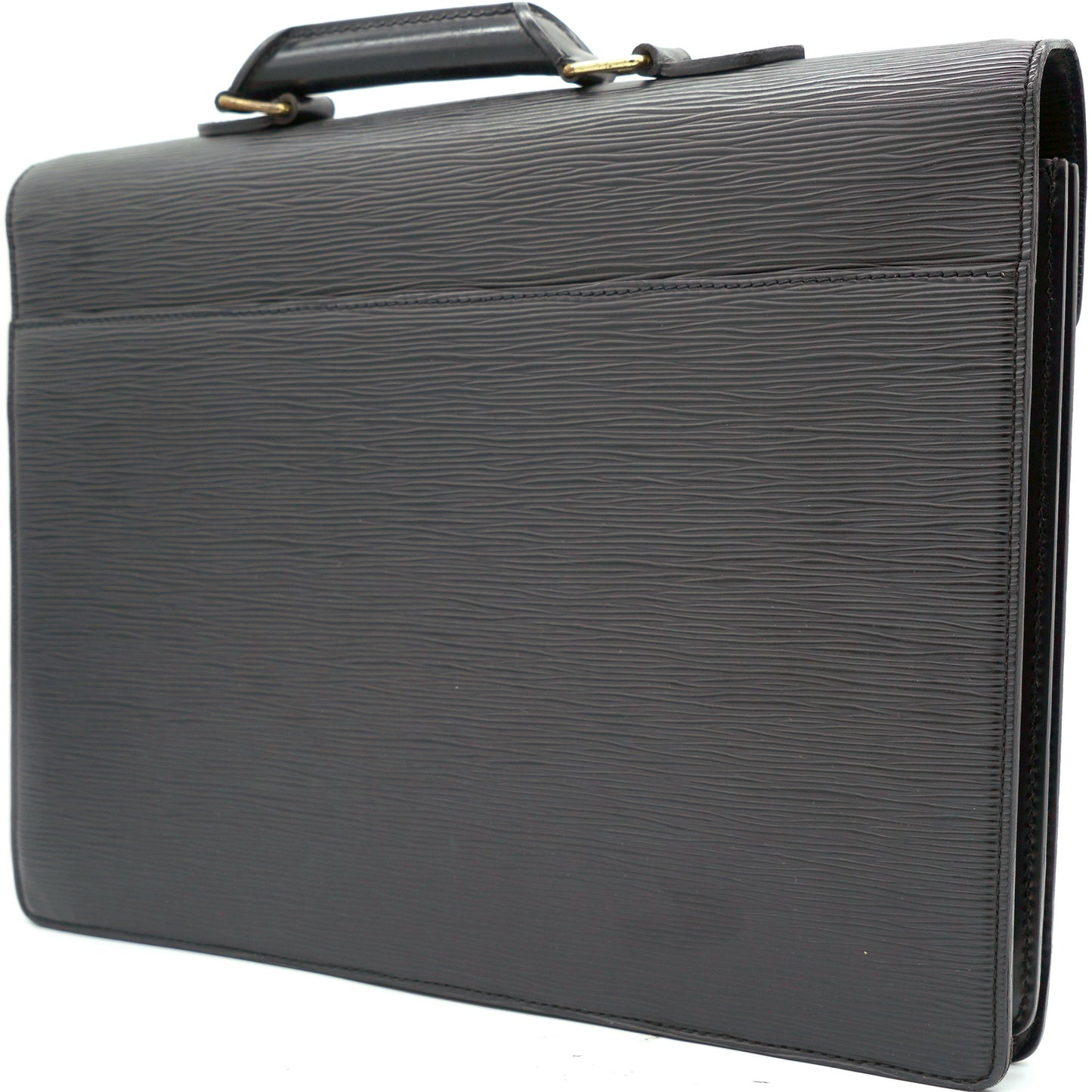 Louis-vuitton Black Epi Leather Ambassador Briefcase