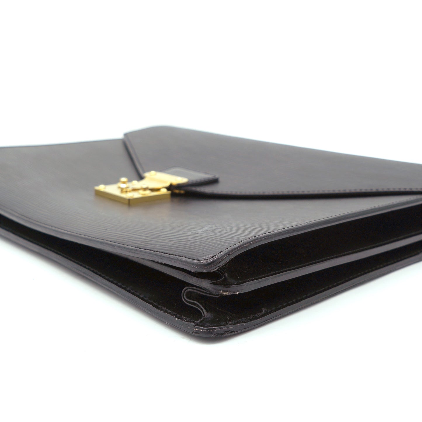 Louis-vuitton Black Epi Leather Ambassador Briefcase