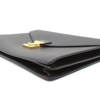 Louis-vuitton Black Epi Leather Ambassador Briefcase