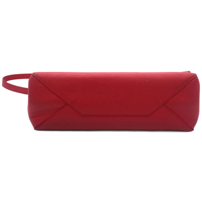 Louis-vuitton Red Leather Lockme II BB Top Handles