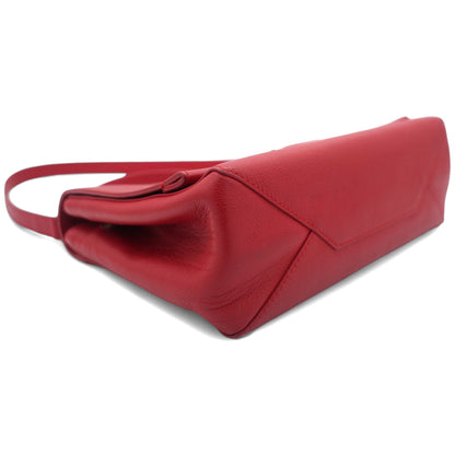 Louis-vuitton Red Leather Lockme II BB Top Handles