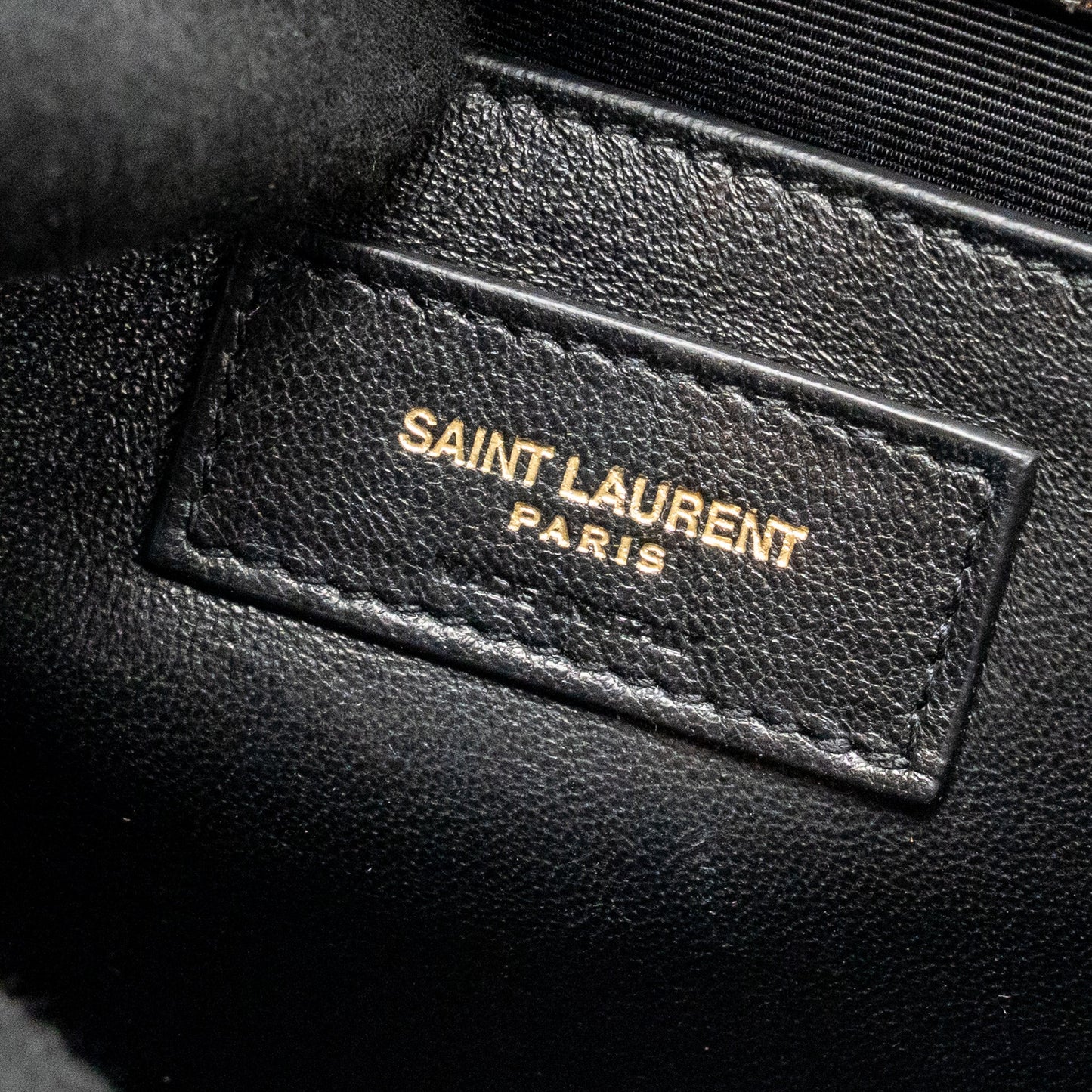 Saint Laurent/YSL Medium Kate Tassel Bag Croc-Embossed Calfskin Black GHW
