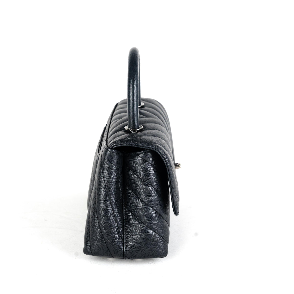 Chanel Coco Handle Small Caviar Dark Grey