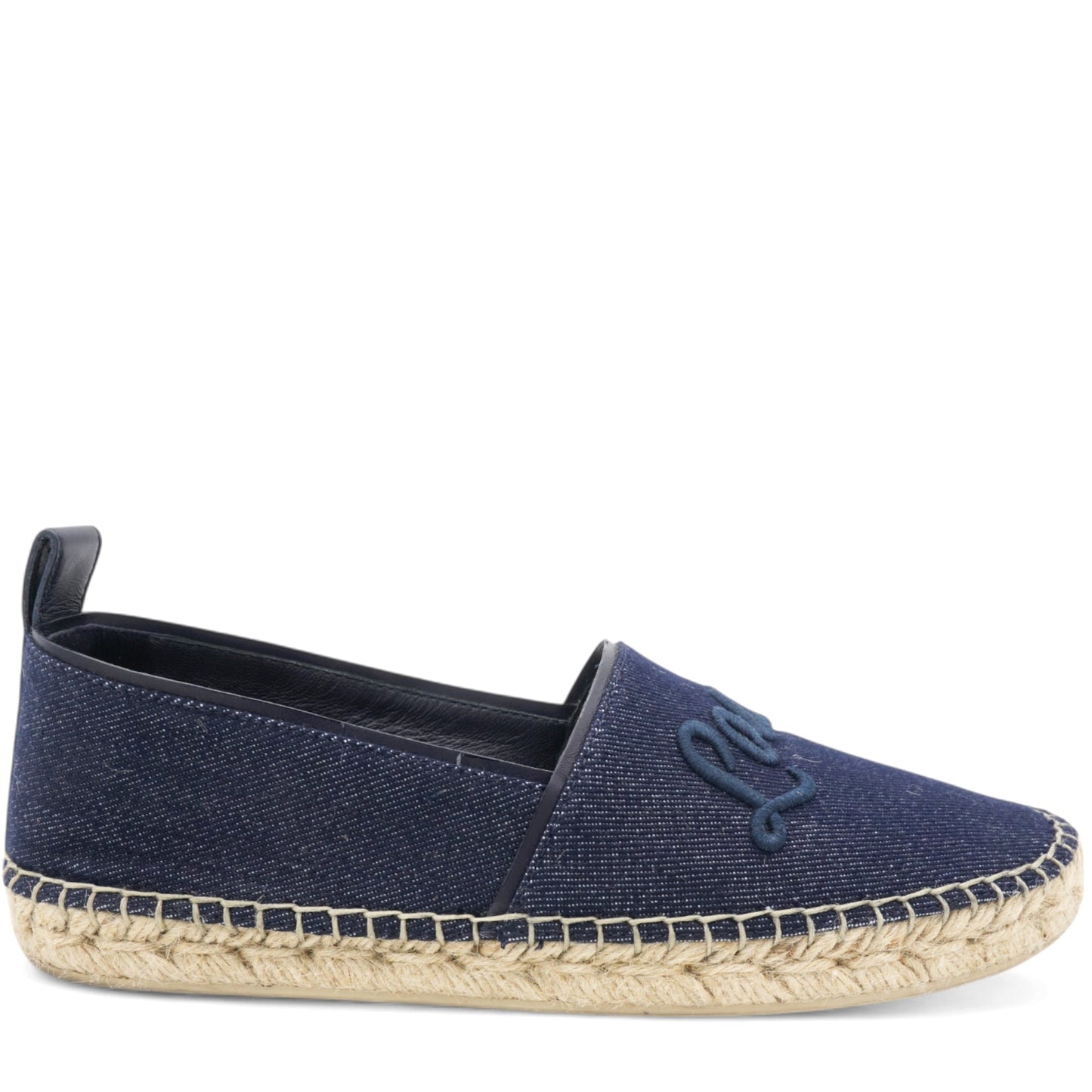 Louis-vuitton Canvas Waterfall Espadrille Flats Marine Size36