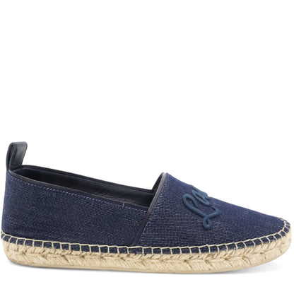 Louis-vuitton Canvas Waterfall Espadrille Flats Marine Size36