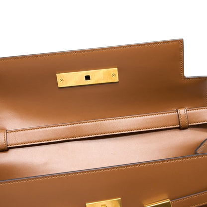 Saint Laurent/YSL Manhattan Shoulder Bag Box Brick/Dark Ebene GHW