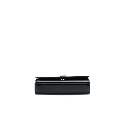 Saint Laurent Kate Flap Bag Patent Black GHW