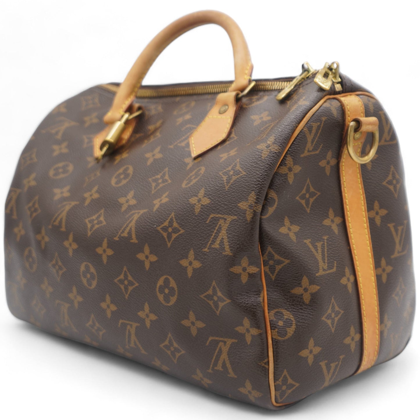 Louis-vuitton Monogram Speedy 30 with Shoulder Strap