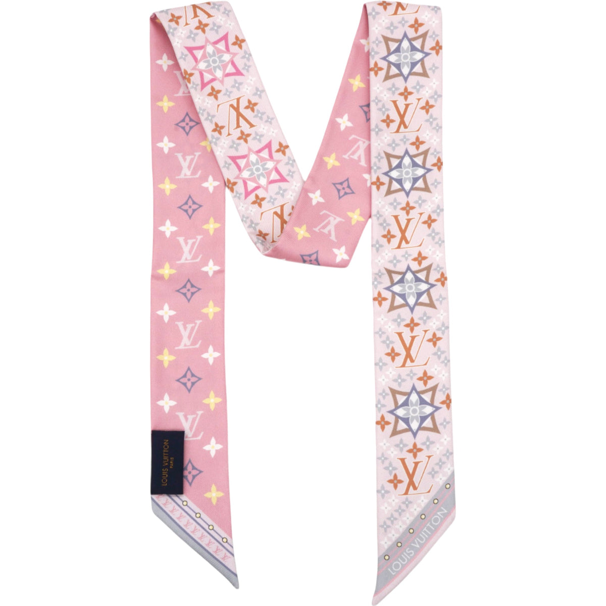 Louis-vuitton Silk Monogram Rodeo Bandeau Rose