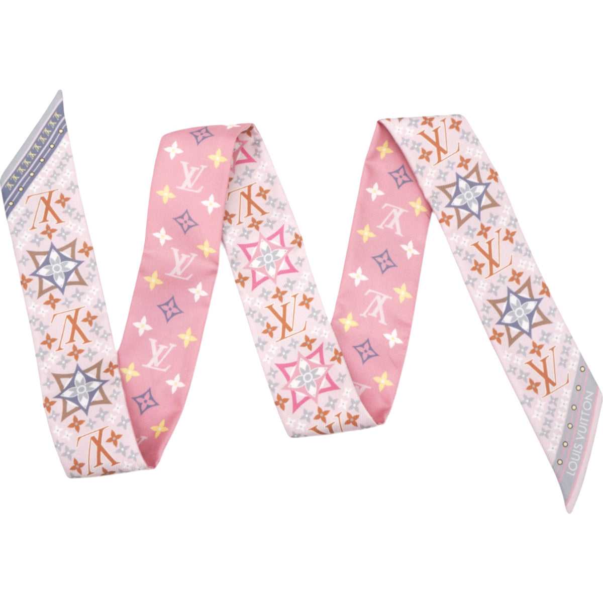 Louis-vuitton Silk Monogram Rodeo Bandeau Rose