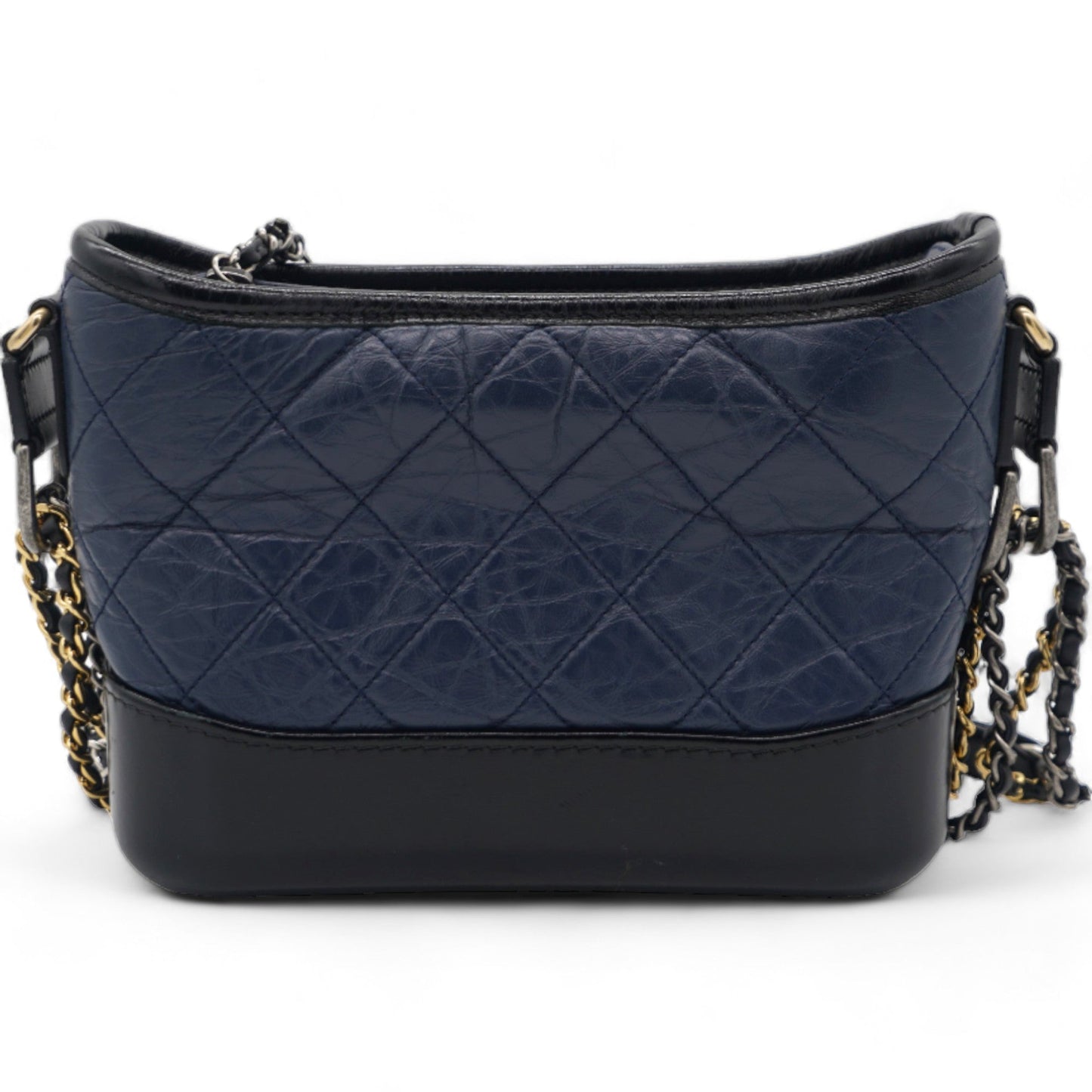 Aged Calfskin Quilted Small Gabrielle Hobo