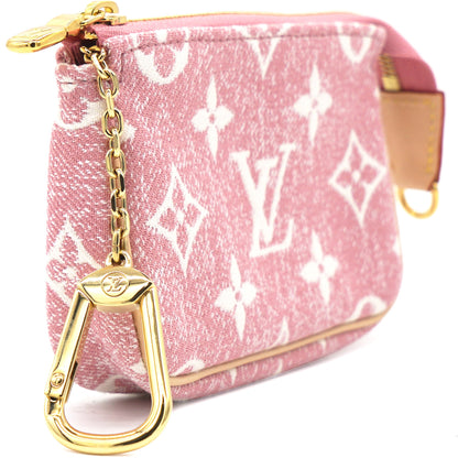 Louis-vuitton Micro Pochette Accessories Pink Denim