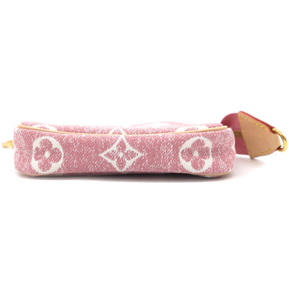 Louis-vuitton Micro Pochette Accessories Pink Denim