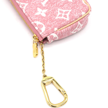 Louis-vuitton Micro Pochette Accessories Pink Denim
