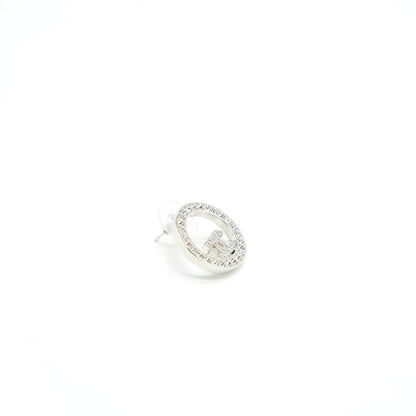 Chanel CC Round Earrings