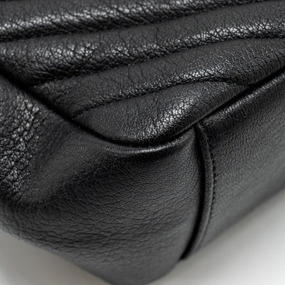 Saint Laurent/YSL Large College Bag Matelasse Leather Black GHW