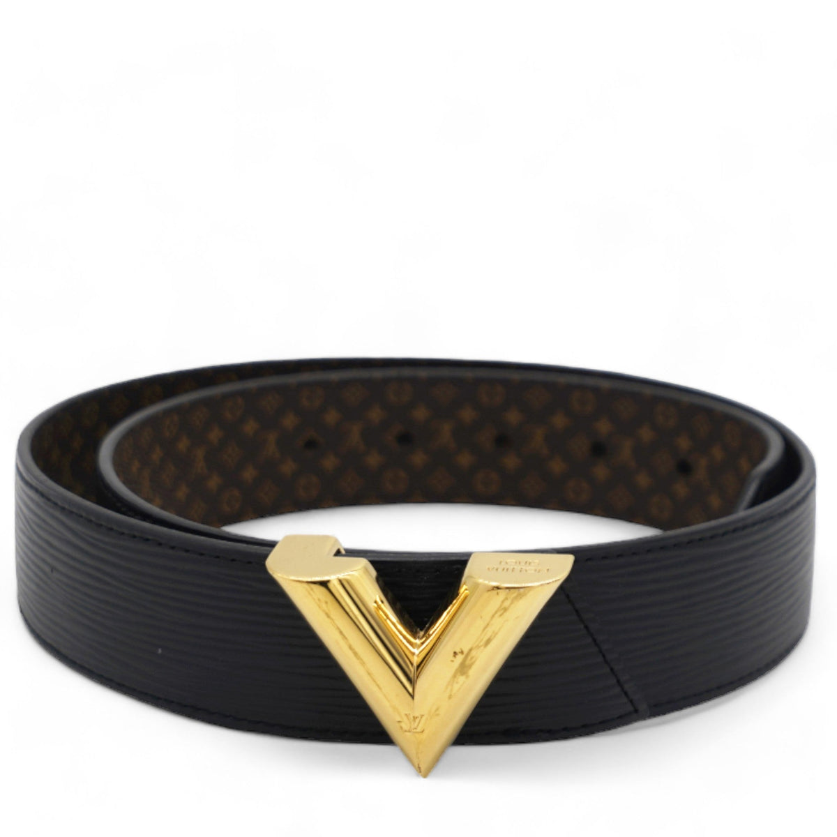 Louis-vuitton Epi LV Twist Belt 80 Black 32mm
