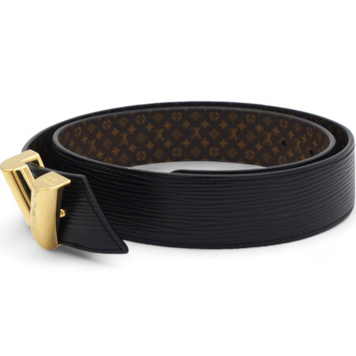 Louis-vuitton Epi LV Twist Belt 80 Black 32mm