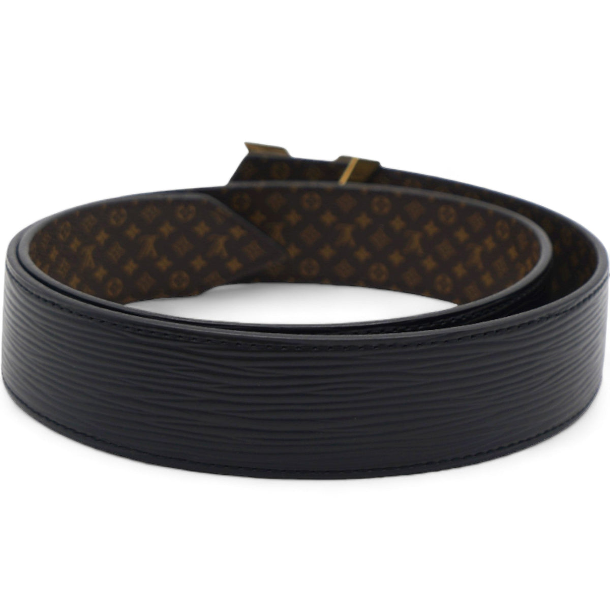 Louis-vuitton Epi LV Twist Belt 80 Black 32mm
