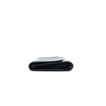 YSL PATENT LEATHER CLUTCH BLACK