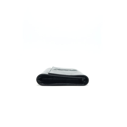 YSL PATENT LEATHER CLUTCH BLACK