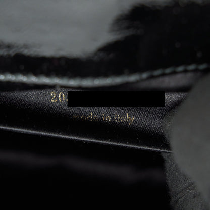 YSL PATENT LEATHER CLUTCH BLACK